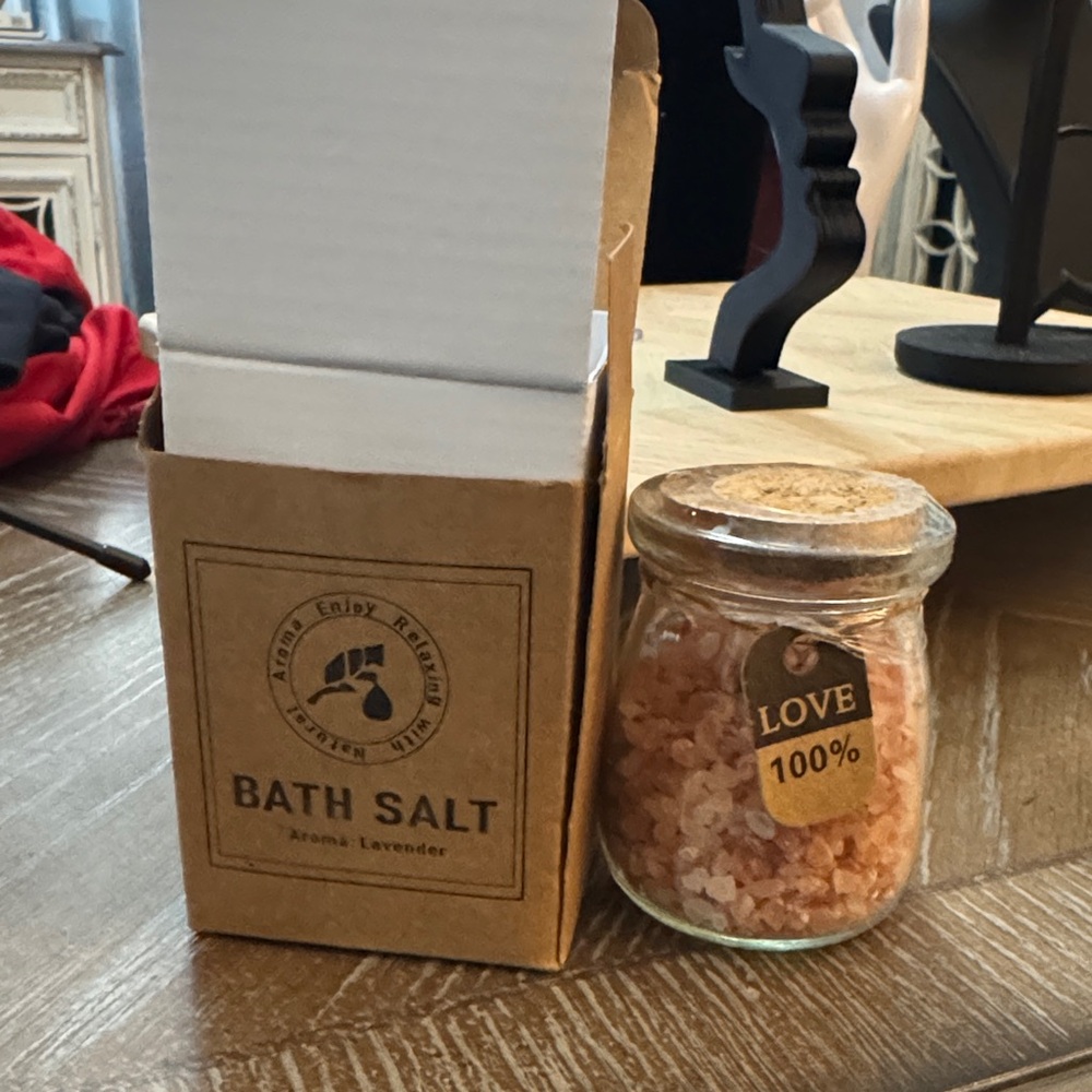 Lavender Bath Salt with Glass Jar